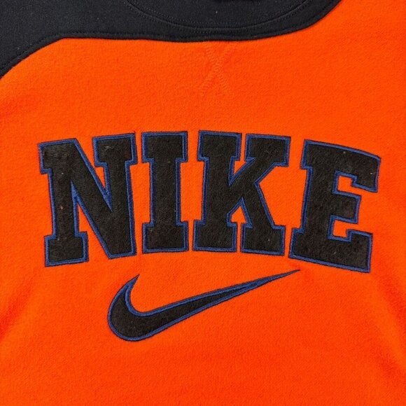 Nike Rework Sweater Orange and Black Men's Medium - Picture 3 of 9